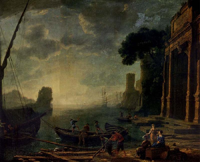 Claude Lorrain Morning in the Harbour Spain oil painting art